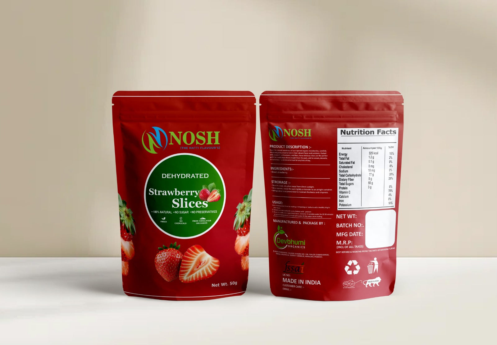 Dehydrated/ Dried Fruits (without Sugar)